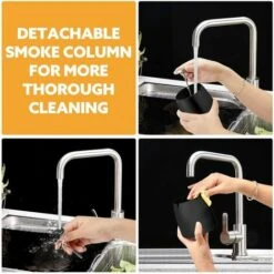 BETTERLIFE Cendrier En Acier Inoxydable Avec Couvercle, Cendrier De Table Antidérapant, Cendrier De Tempête En Acier Inoxydable (grand, Noir) -Poubelle Boutique 31991727 4