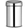Poubelle Brabantia 'Touch Bin' Acier Brillant 3 L 1 Poubelle Brabantia 'Touch Bin' Acier Brillant 3 L -Poubelle Boutique 32528469 1