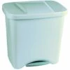 DENOX Poubelle � P�dale Avec S�parateurs 50Lt 475X360X480 Mm Plastique Argent Ecologi -Poubelle Boutique 33025958 1