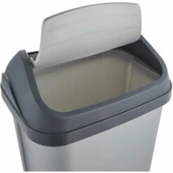 KEEEPER Poubelle Avec Couvercle Basculant, 25 L, Swantje, Argent 10 KEEEPER Poubelle Avec Couvercle Basculant, 25 L, Swantje, Argent -Poubelle Boutique 33032247 4