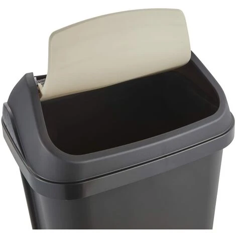 KEEEPER Poubelle Avec Couvercle Basculant, 25 L, Swantje, Gris Graphite 6 KEEEPER Poubelle Avec Couvercle Basculant, 25 L, Swantje, Gris Graphite – Image 4
