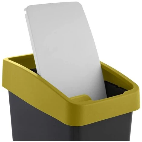 KEEEPER Poubelle Premium Avec Couvercle à Charnière, Soft Touch, 10 L, Magne, Jaune 6 KEEEPER Poubelle Premium Avec Couvercle à Charnière, Soft Touch, 10 L, Magne, Jaune – Image 4