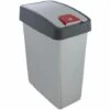 KEEEPER Poubelle Premium Avec Couvercle, Soft Touch, 25 L, Magne, Magne, Argent -Poubelle Boutique 33032280 1