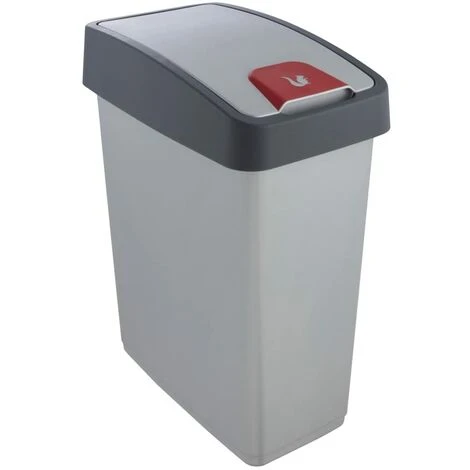 KEEEPER Poubelle Premium Avec Couvercle, Soft Touch, 25 L, Magne, Magne, Argent 3 KEEEPER Poubelle Premium Avec Couvercle, Soft Touch, 25 L, Magne, Magne, Argent