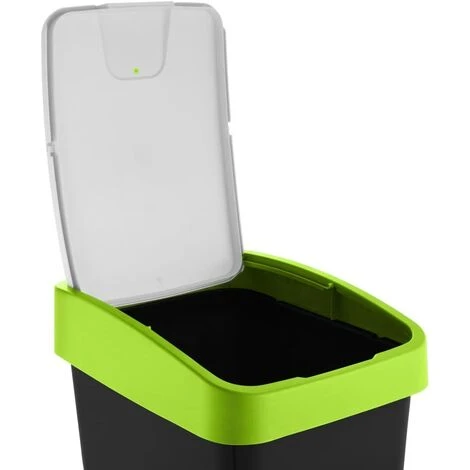 KEEEPER Poubelle Premium Avec Couvercle, Soft Touch, 45 L, Magne, Magne, Vert 7 KEEEPER Poubelle Premium Avec Couvercle, Soft Touch, 45 L, Magne, Magne, Vert – Image 5