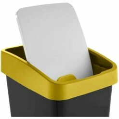 KEEEPER Poubelle Premium Avec Couvercle, Soft Touch, 45 L, Magne, Magne, Jaune -Poubelle Boutique 33032300 4
