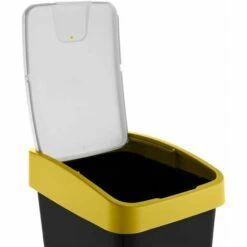 KEEEPER Poubelle Premium Avec Couvercle, Soft Touch, 45 L, Magne, Magne, Jaune -Poubelle Boutique 33032300 5