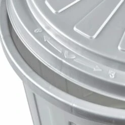 KEEEPER Poubelle Multifonctionnelle / Corbeille à Papier Avec Couvercle Verrouillable, Petite, Plastique Résistant (PP), 7 L, Tapis, Argent -Poubelle Boutique 33032306 5