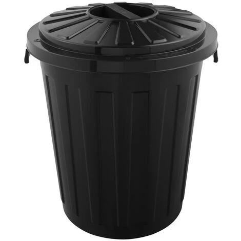 KEEEPER Poubelle Multi-usage / Corbeille à Papier Avec Couvercle Verrouillable, Grand, Plastique Résistant (PP), 23 L, Tapis, Graphite 3 KEEEPER Poubelle Multi-usage / Corbeille à Papier Avec Couvercle Verrouillable, Grand, Plastique Résistant (PP), 23 L, Tapis, Graphite