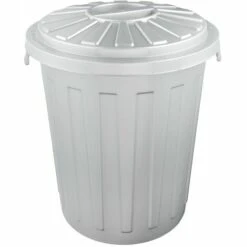 KEEEPER Poubelle Multifonctionnelle / Corbeille à Papier Avec Couvercle Verrouillable, Grand, Plastique Résistant (PP), 23 L, Tapis, Argent 8 KEEEPER Poubelle Multifonctionnelle / Corbeille à Papier Avec Couvercle Verrouillable, Grand, Plastique Résistant (PP), 23 L, Tapis, Argent -Poubelle Boutique 33032311 2