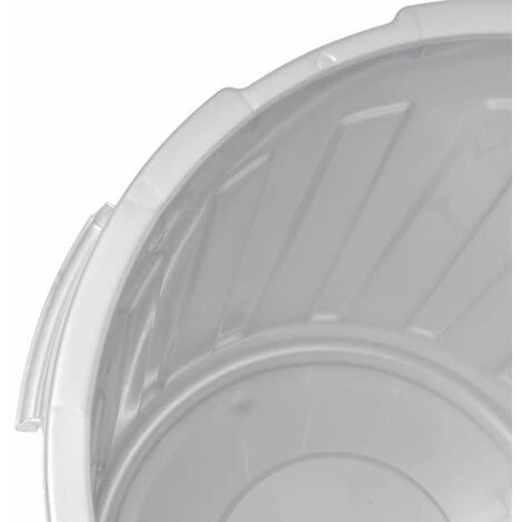 KEEEPER Poubelle Multifonctionnelle / Corbeille à Papier Avec Couvercle Verrouillable, Grand, Plastique Résistant (PP), 23 L, Tapis, Argent 5 KEEEPER Poubelle Multifonctionnelle / Corbeille à Papier Avec Couvercle Verrouillable, Grand, Plastique Résistant (PP), 23 L, Tapis, Argent – Image 3