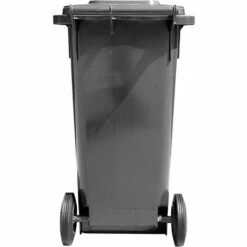 Bc-elec - GX-009B Poubelle Extérieure 120 Litres, Conteneur à Déchets 120L Sur Roues 48x55x94cm, Gris - Gris -Poubelle Boutique 33494818 3