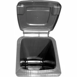 Bc-elec - GX-009B Poubelle Extérieure 120 Litres, Conteneur à Déchets 120L Sur Roues 48x55x94cm, Gris - Gris -Poubelle Boutique 33494818 4