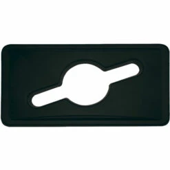 Poubelle Roulante 65Lt Plastique Couvercle Ouvert Noir Denox - Black -Poubelle Boutique 34595138 4