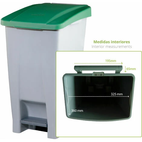 Denox Conteneur Sélectif, 60 L, Vert PEAD, Unique - Green 5 Denox Conteneur Sélectif, 60 L, Vert PEAD, Unique - Green – Image 3