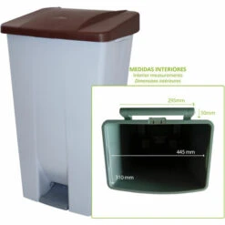 Denox Conteneur Sélectif, 120 L, Brun PEAD, Unique - Brown 10 Denox Conteneur Sélectif, 120 L, Brun PEAD, Unique - Brown -Poubelle Boutique 34595577 4