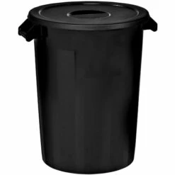 Denox Poubelle Très Résistante 100 L - Black