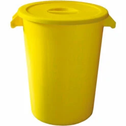 Denox Poubelle Très Résistante 100 L - Yellow
