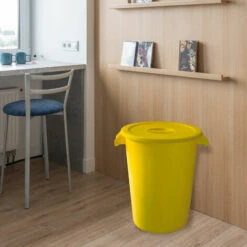 Denox Poubelle Très Résistante 100 L - Yellow -Poubelle Boutique 34595658 3
