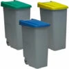 DENOX Pack De Recyclage Conteneur De Recyclage Conteneur De Recyclage 85 Litres Fermés Chacun : 255 Litres Au Total, En 3 Conteneurs, Dans Les Couleurs Bleu -Poubelle Boutique 34595871 1