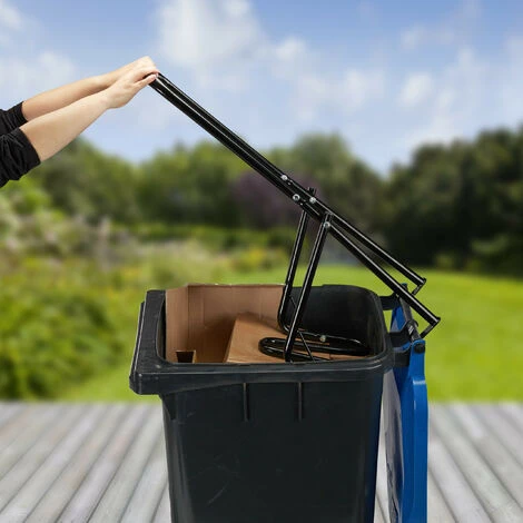 Relaxdays Compacteur Déchets, Pour Poubelle, écraseur Ordures Ménagères, Non Recyclables, Plastique, Manuel, Acier, Noir 6 Relaxdays Compacteur Déchets, Pour Poubelle, écraseur Ordures Ménagères, Non Recyclables, Plastique, Manuel, Acier, Noir – Image 4