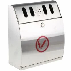 RS PRO Cendrier, Acier Inoxydable, Montage Mural ( Prix Pour 1 )