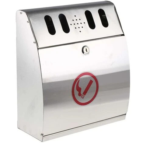 RS PRO Cendrier, Acier Inoxydable, Montage Mural ( Prix Pour 1 ) 3 RS PRO Cendrier, Acier Inoxydable, Montage Mural ( Prix Pour 1 )