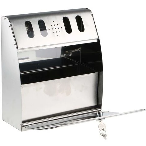 RS PRO Cendrier, Acier Inoxydable, Montage Mural ( Prix Pour 1 ) 4 RS PRO Cendrier, Acier Inoxydable, Montage Mural ( Prix Pour 1 ) – Image 2