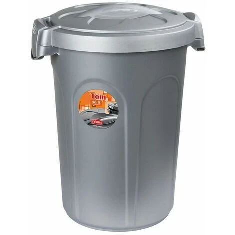 KERBL Conteneur A Aliment Tom 16kg 46l Pour Chien - 44,5x40x61cm - Gris 3 KERBL Conteneur A Aliment Tom 16kg 46l Pour Chien - 44,5x40x61cm - Gris