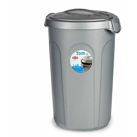 KERBL Conteneur A Aliment Tom 16kg 46l Pour Chien - 44,5x40x61cm - Gris 4 KERBL Conteneur A Aliment Tom 16kg 46l Pour Chien - 44,5x40x61cm - Gris – Image 2