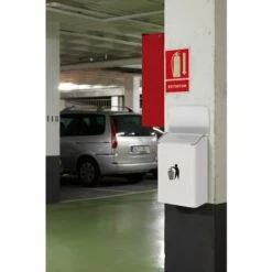 ARREGUI E6101 Poubelle Murale De Recyclage En Acier Pour Garage Et Espaces Communs Intérieurs, 18L, Blanc - Blanc -Poubelle Boutique 36492674 3