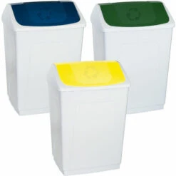 DENOX Pack De Recyclage Pedalbin 3 X 55 L 3 Couleurs