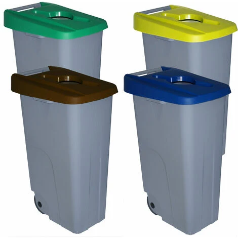DENOX Pack De Recyclage Reciclo Ouvert 4 X 110 L 4 Couleurs 3 DENOX Pack De Recyclage Reciclo Ouvert 4 X 110 L 4 Couleurs