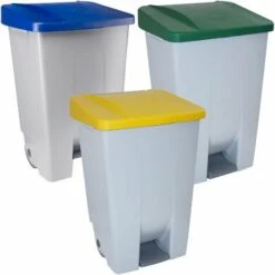 DENOX Pack De Recyclage Pedalbin Selectif 3 X 80 L 3 Couleurs