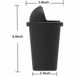 TRIOMPHE Voiture Poubelle De Voiture En Silicone Avec Couvercle Pour Porte De Voiture Portable Convient Pour Console Porte Gobelet Maison Ou Bureau -Poubelle Boutique 39710110 4