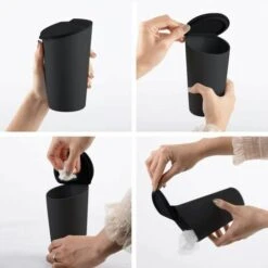 TRIOMPHE Poubelle De Voiture Avec Couvercle En Silicone Cendrier Pour Porte-gobelet Dans La Console Ou La Porte 9 TRIOMPHE Poubelle De Voiture Avec Couvercle En Silicone Cendrier Pour Porte-gobelet Dans La Console Ou La Porte -Poubelle Boutique 39710191 3