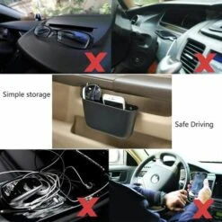 BETTERLIFE Poubelle Pour Petite Voiture, Boîte De Rangement (Couleur: Noir) Double Usage, Matière Plastique Facile à Nettoyer, Poubelle Portable, Boîte De Rangement Suspendue, Peut être Installée Sur La Voiture 10 BETTERLIFE Poubelle Pour Petite Voiture, Boîte De Rangement (Couleur: Noir) Double Usage, Matière Plastique Facile à Nettoyer, Poubelle Portable, Boîte De Rangement Suspendue, Peut être Installée Sur La Voiture -Poubelle Boutique 39717902 4