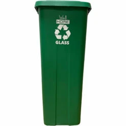 Wellhome Recycle Container 110 Litres, Fermé Avec Couvercle, Idéal Pour Le Recyclage Du Verre, Avec Roues -Poubelle Boutique 40400821 4