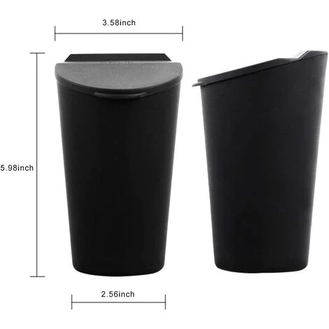 GUAZHUNIFR Poubelle De Voiture Avec Couvercle En Silicone Cendrier Pour Porte-gobelet Dans La Console Ou La Porte 4 GUAZHUNIFR Poubelle De Voiture Avec Couvercle En Silicone Cendrier Pour Porte-gobelet Dans La Console Ou La Porte – Image 2