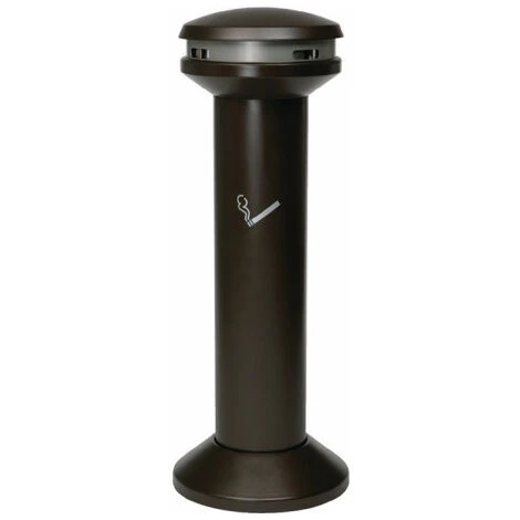 Cendrier Sur Pied D394xH1054 Mm Noir Tôle D'acier RUBBERMAID 3 Cendrier Sur Pied D394xH1054 Mm Noir Tôle D'acier RUBBERMAID