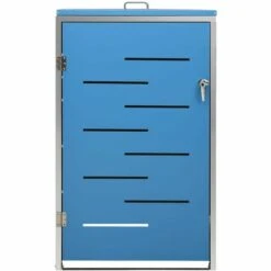 VidaXL Abri Pour Poubelle 69x77,5x115 Cm Inox - Bleu 11 VidaXL Abri Pour Poubelle 69x77,5x115 Cm Inox - Bleu -Poubelle Boutique 42298277 5