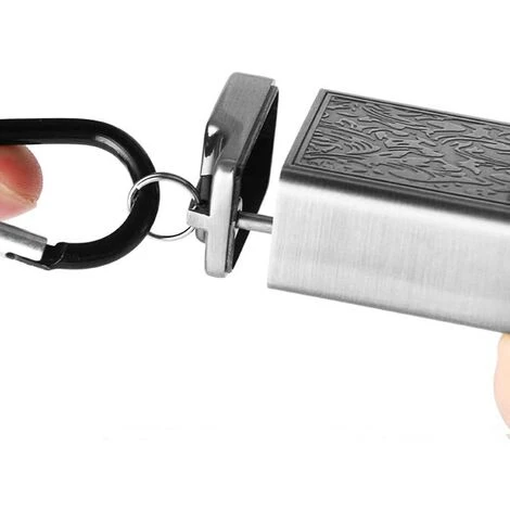 PERLE RARE Cendrier Portable Avec Porte-clés, Mini Cendrier En Métal, Cendrier Portable Extérieur Avec Couvercle (argent 1 Pièce) 5 PERLE RARE Cendrier Portable Avec Porte-clés, Mini Cendrier En Métal, Cendrier Portable Extérieur Avec Couvercle (argent 1 Pièce) â Image 3