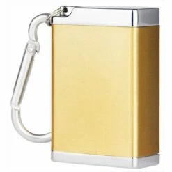 PERLE RARE Cendrier Portable Mini Cendrier De Poche Déodorant, Usage Extérieur, Cendrier De Poche Facile à Transporter En Voyage (doré 1pc)