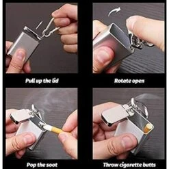 PERLE RARE Mini Cendrier De Poche Déodorant, Cendrier à Cigarettes Extérieur, Cendrier De Poche Fumeur Pour Un Voyage Facile (2PCS) -Poubelle Boutique 42422963 4