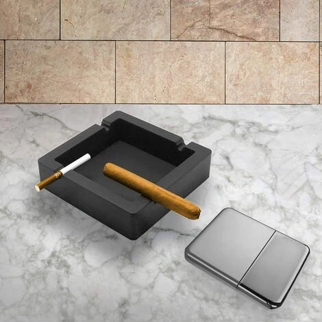 PERLE RARE Cendrier En Silicone Grand Cendrier De Protection De L'environnement Cendrier Anti-goutte Convient Pour Intérieur Et Extérieur, Jardin, Bureau (noir 1pc) 6 PERLE RARE Cendrier En Silicone Grand Cendrier De Protection De L'environnement Cendrier Anti-goutte Convient Pour Intérieur Et Extérieur, Jardin, Bureau (noir 1pc) – Image 4