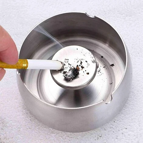 PERLE RARE Cendrier Portable Coupe-vent En Acier Inoxydable Accessoires De Cendrier De Bureau Intérieur Et Extérieur (petit) 3 PERLE RARE Cendrier Portable Coupe-vent En Acier Inoxydable Accessoires De Cendrier De Bureau Intérieur Et Extérieur (petit)