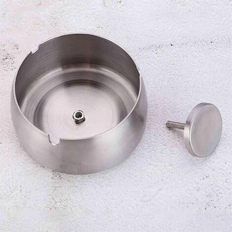 PERLE RARE Cendrier Portable Coupe-vent En Acier Inoxydable Accessoires De Cendrier De Bureau Intérieur Et Extérieur (petit) 4 PERLE RARE Cendrier Portable Coupe-vent En Acier Inoxydable Accessoires De Cendrier De Bureau Intérieur Et Extérieur (petit) â Image 2