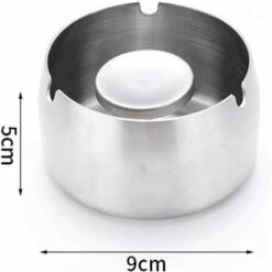 PERLE RARE Cendrier Portable Coupe-vent En Acier Inoxydable Accessoires De Cendrier De Bureau Intérieur Et Extérieur (petit) 8 PERLE RARE Cendrier Portable Coupe-vent En Acier Inoxydable Accessoires De Cendrier De Bureau Intérieur Et Extérieur (petit) -Poubelle Boutique 42422967 3