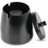 PERLE RARE Cendrier D'extérieur En Acier Inoxydable Avec Couvercle à Odeur Particulière, Cendrier De Bureau De Bar De Balcon De Jardin Intérieur Et Extérieur, Noir (petit) -Poubelle Boutique 42422981 1