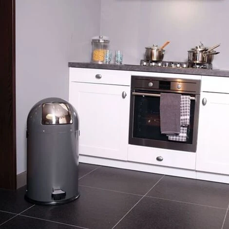 Poubelle à Pédale Kickcan 33 L Gris EKO 4 Poubelle à Pédale Kickcan 33 L Gris EKO – Image 2